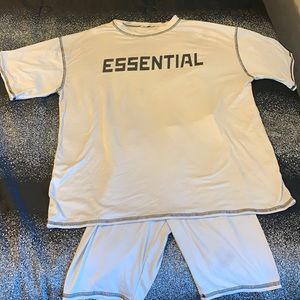 Fashion Nova Top and Biker Shorts Set Size M